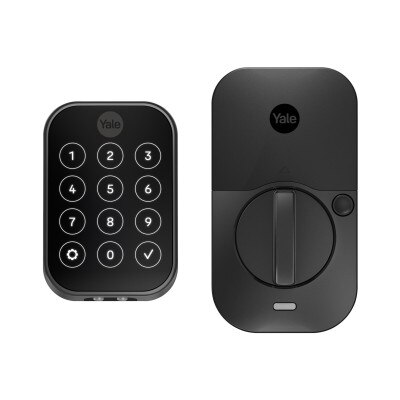 Yale Pro 2 Key Free Touchscreen Keypad Lock with Z-Wave Plus, Black Suede